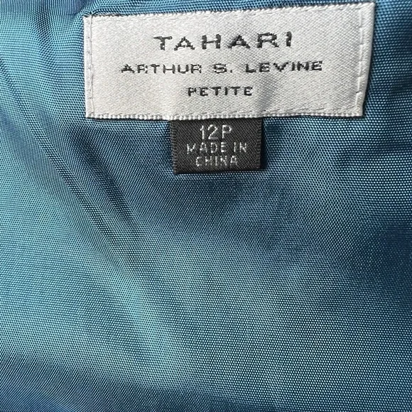 Tahari Authur S Levine Petite Suiting Camisole Women’s Top Size 12P Black Blue - Picture 6 of 7